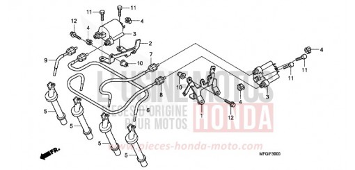 BOBINE D'ALLUMAGE CB600FA3A de 2010